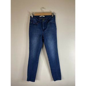 LC Lauren Conrad High Rise Skinny Ankle Denim Blue Jeans Classic Women Size 6